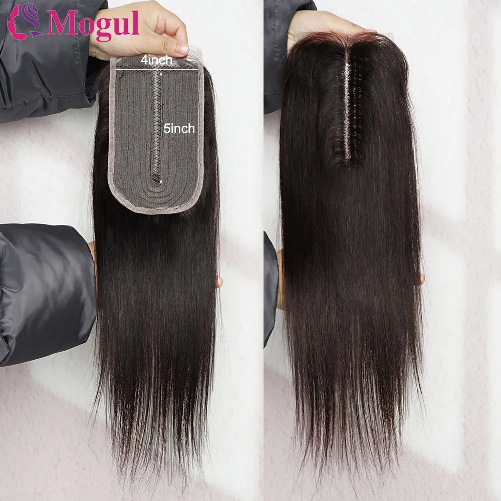 Ombre Blonde T4x5x1 Part Lace Closure Middle Part Brazilian Straight Human Hair Lace Closures For Black Wome 12 Inch