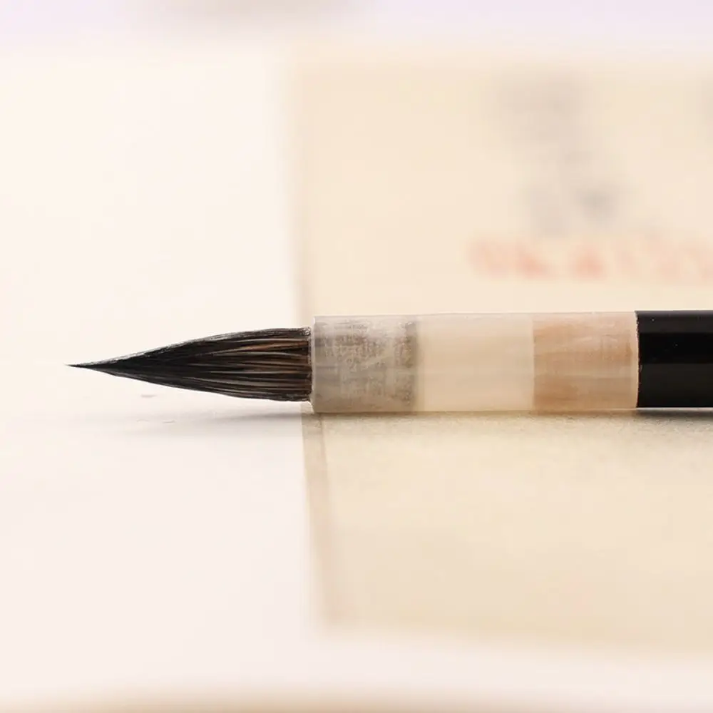 중국 전통 쓰기 브러시, 서예 그림 연습용 늑대 머리 쓰기 브러시