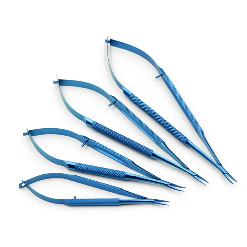 

Barraquer Titanium alloy Needle Holder Without lock curved Ophthalmic surgical instrument