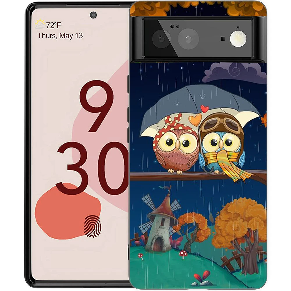 Charming Cartoon Owl Shockproof Silicone Phone Case Cover