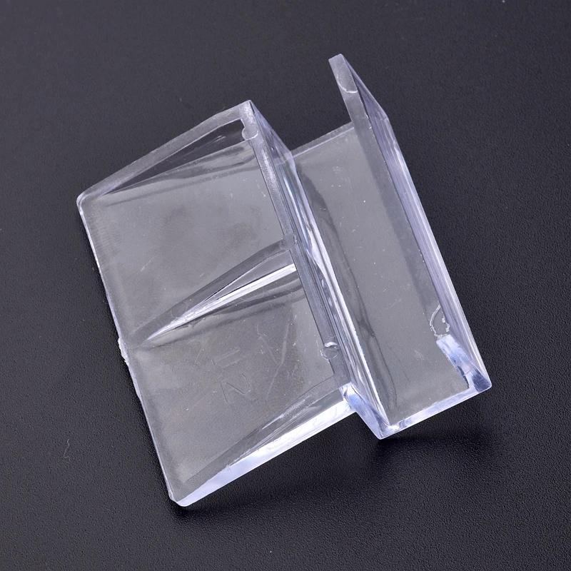 5/6/8/10/12mm Aquarium Acrylic Clips Glass Cover Support Holders Transparent Fish Tank Cover Plate Bracket Aquarium Accessories aquarium clip holders aquarium clip holder