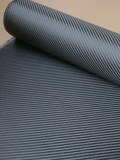 Tissu en véritable fibre de carbone hybride tissée avec fibre aramide 3K  TWILL