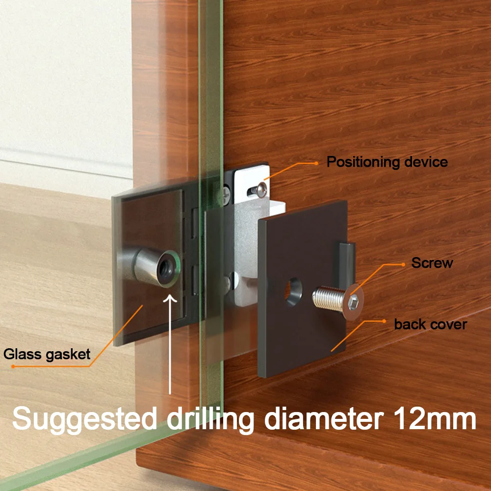 1piece 90 Degree Glass Door Pivot Hinge Kit Shower Hinge Glass Door Clamp Clip with Screws for Showcase Adaptive 5-10mm stainless steel hinges door hinges