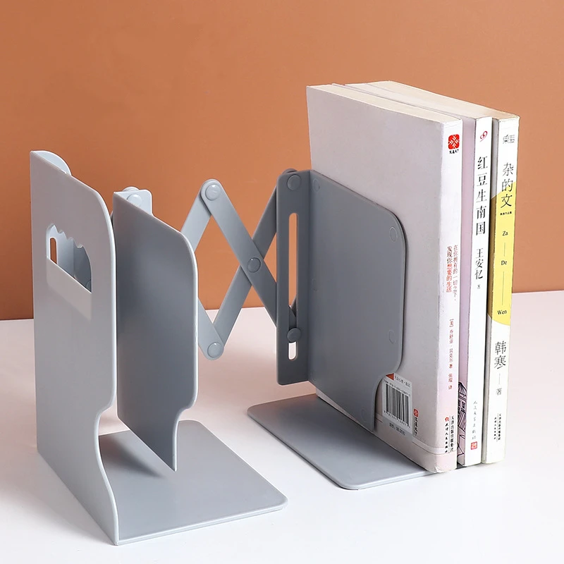 

Простая Телескопическая Подставка для книг, Регулируемый Настольный органайзер, книжная полка с держателем для ручек, офисный стол, канцелярские принадлежности