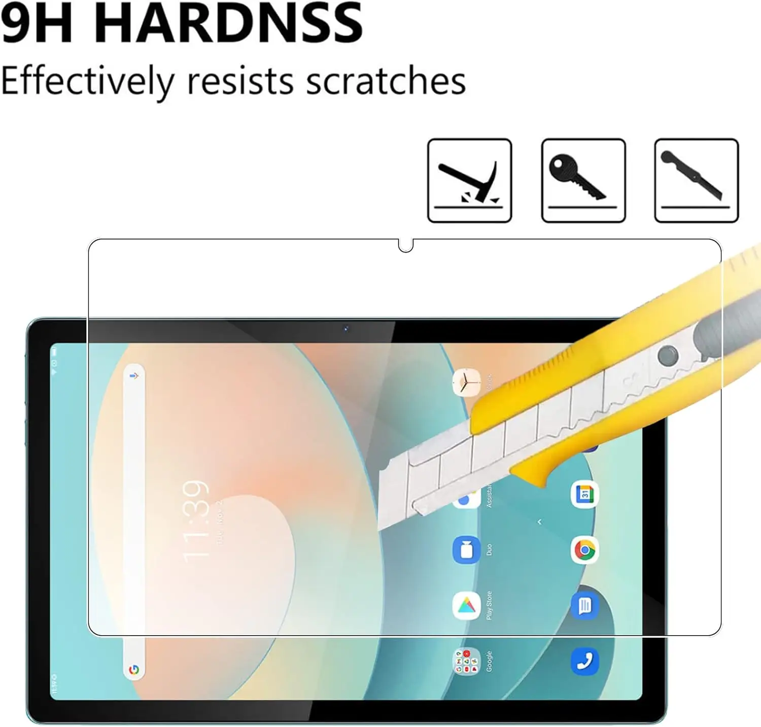 Premium 10.36 HD Clear Tempered Glass Tablet Screen Protector with 2.5D Radian Edge and Anti-Scratch Technology