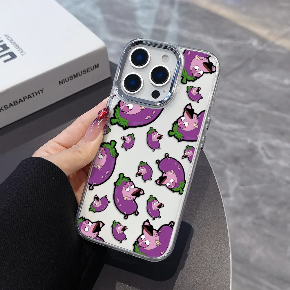 Courage The Cowardly Dog Transparent Phone Case - Soft Silicone TPU Back Cover