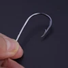 50pcs/lot Fishhooks High Carbon Steel  Long Shank Double Bait Holder Barbed Fishing Hooks for Beach And Live Bait Fishing 2