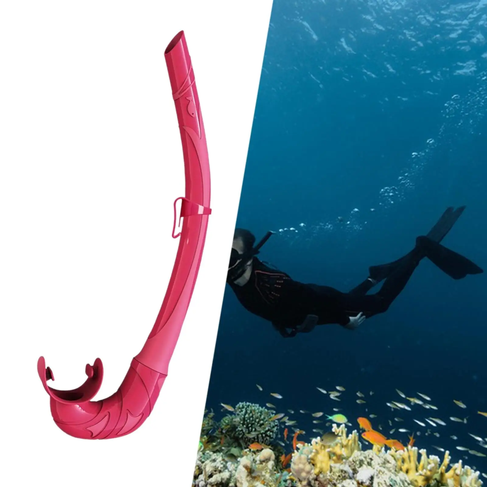 Scuba Diving Snorkel Breathing Tube Hose for Snorkeling Spearfishing Outdoor