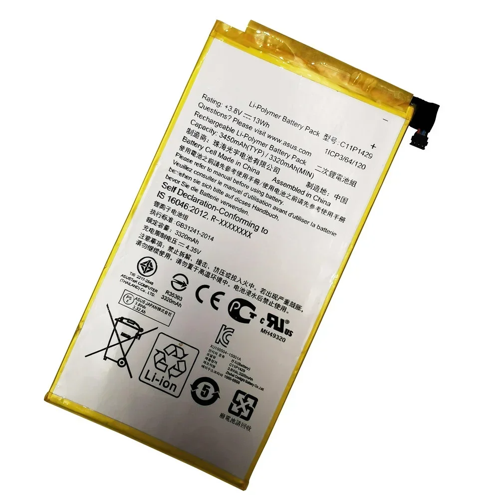 100% Original High Capacity Zenpad C7.0 Battery For ASUS Z710 Zenpad C7.0 Z710C P01Z Z170MG Z710CG C11P1429 3450mAh + Free Tools