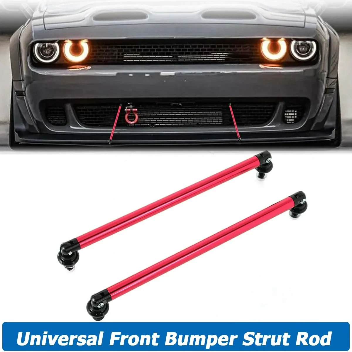 

200MM Adjustable Front Rear Bumper Strut Rod Tie Support Bars Universal For Dodge Charger Challenger 2000-2022 Car Accessories