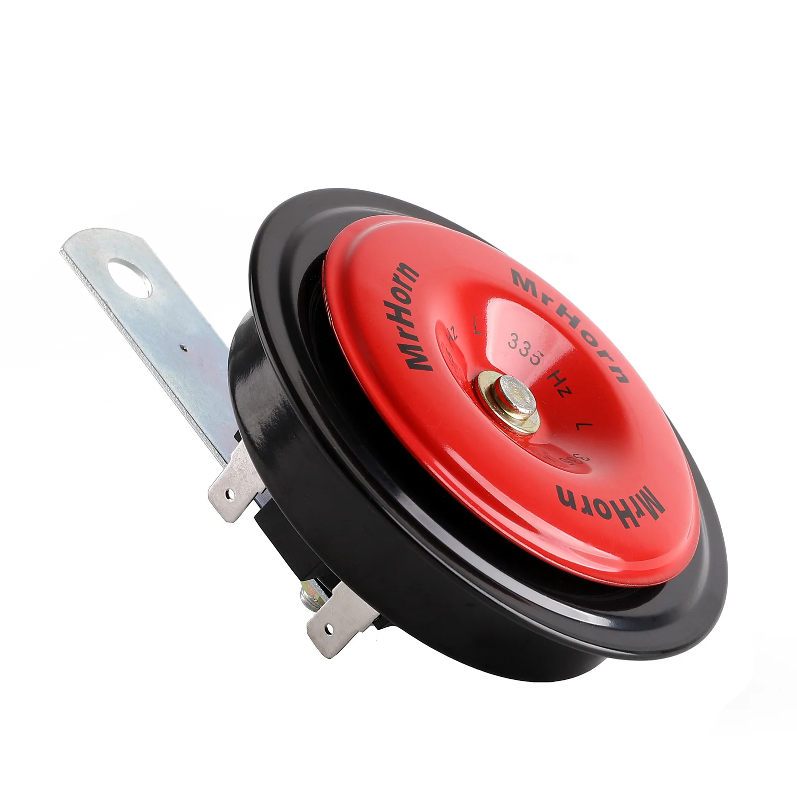 Car Horn 12V Electric Disc Metal Horn Waterproof Super Loud High Low Dual Tone Fit Motorcycle Vehicles Truck with Bracket