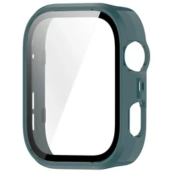 HD Tempered Glass+PC Case Screen All - Around Protection Shell with Bumper Cover for Huawei Fit 4 Pro (Pine Green)