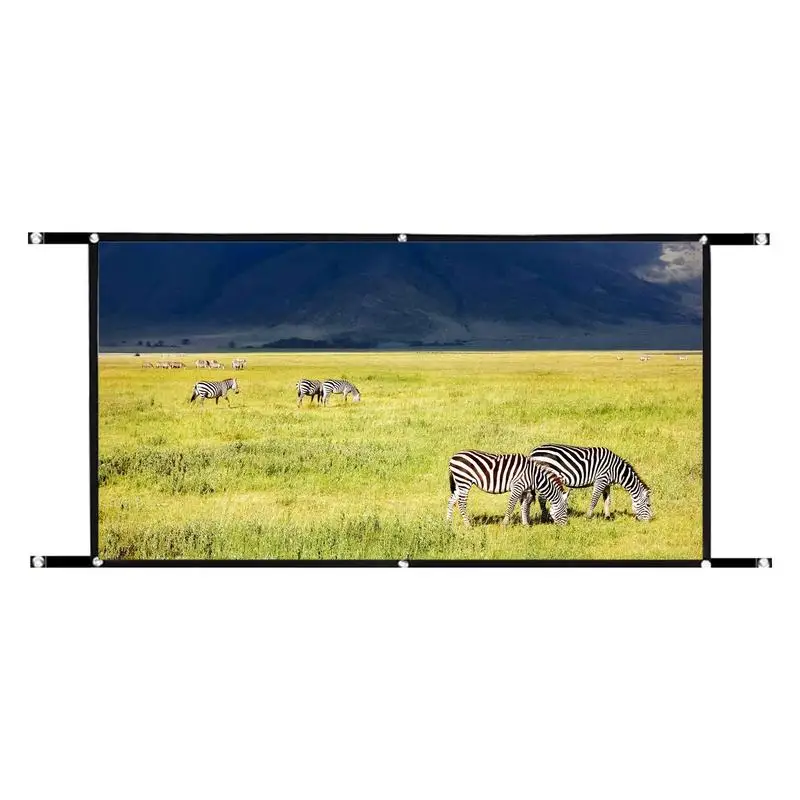 

Outdoor Projection Screen Projector Screen 16:9 Foldable And Portable Anti-Crease Home Cinema Theater Presentation Education