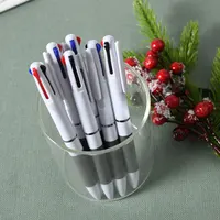 10Pcs 3-in-1 Multicolor Pen 3-Color Retractable Ballpoint Pens 2