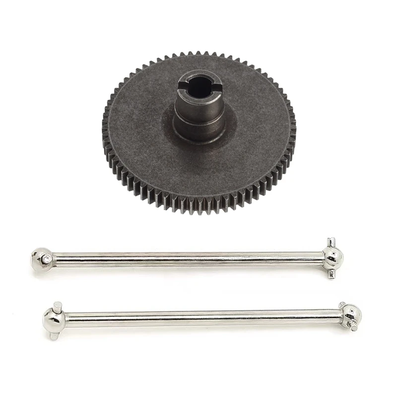 

3 шт. для Wltoys 104001 1/10 обновленные детали для радиоуправляемых автомобилей, 2 шт. металлических приводных костей для собак и 1 шт. шестерня редуктора главной передачи