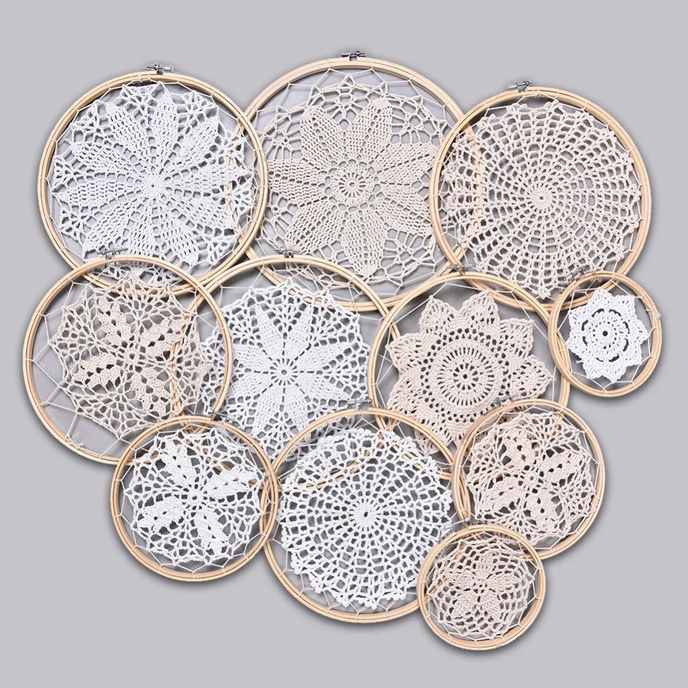 Набор &quotсделай сам&quot большой кружевной Ловец снов свадебный фон для украшения