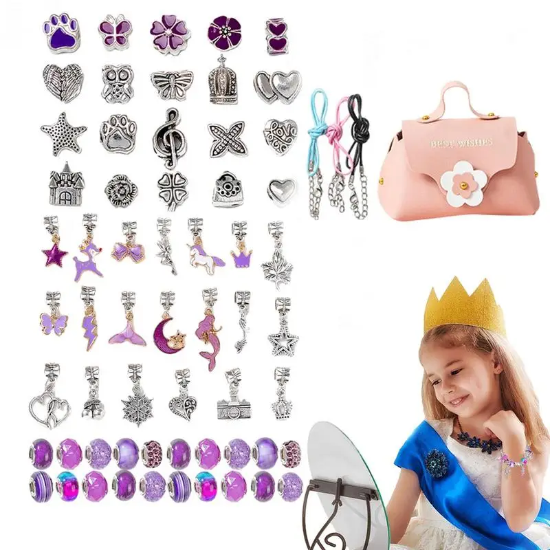 

Beading Kits Girls Jewelry Making Kit With Pendants DIY Crafts Christmas Birthday Gifts Improve Hand-Eye Coordination For Kids