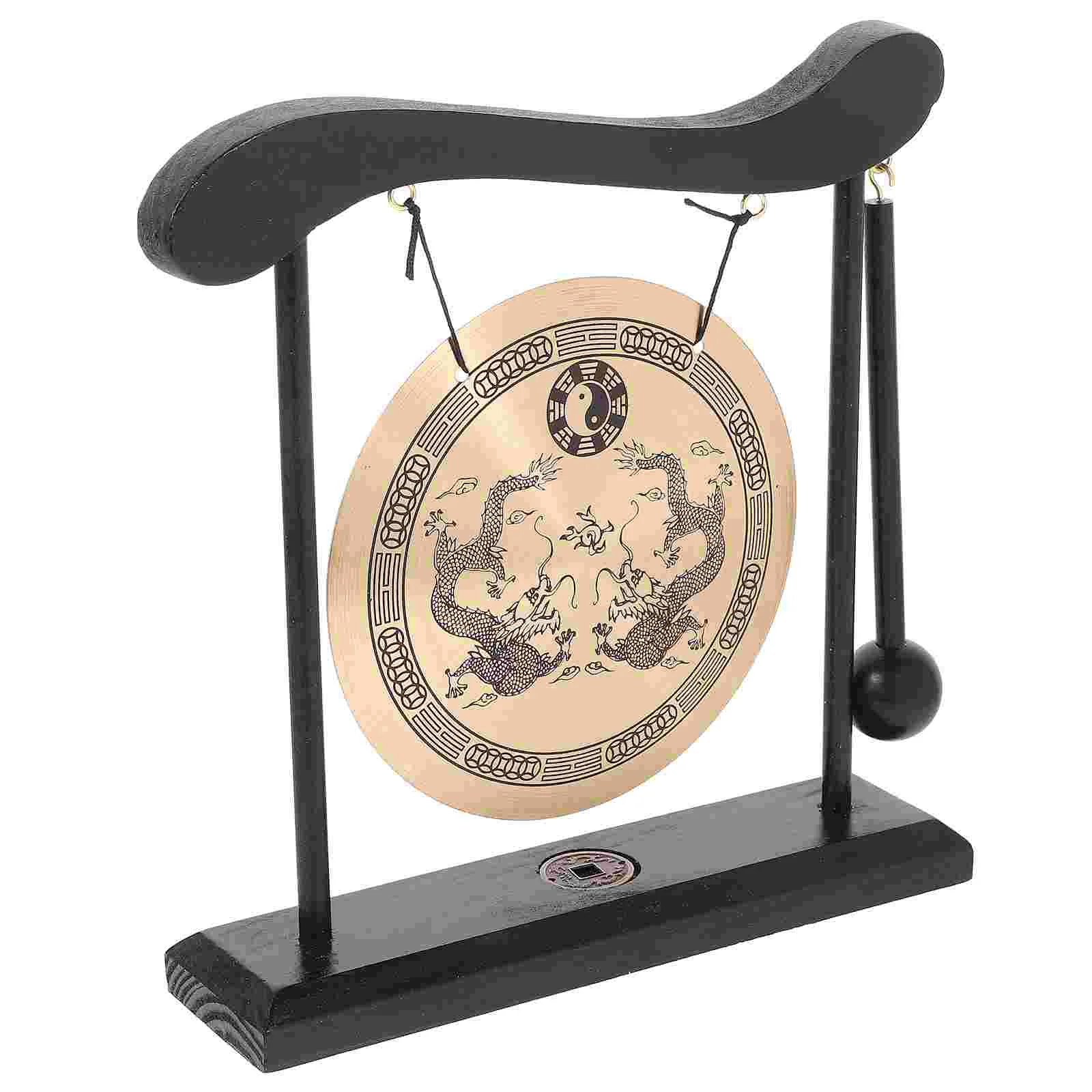 

Table Gong Fengshui Desk Bell Home Decor Zodiac Dragon Gong Housewarming Gift