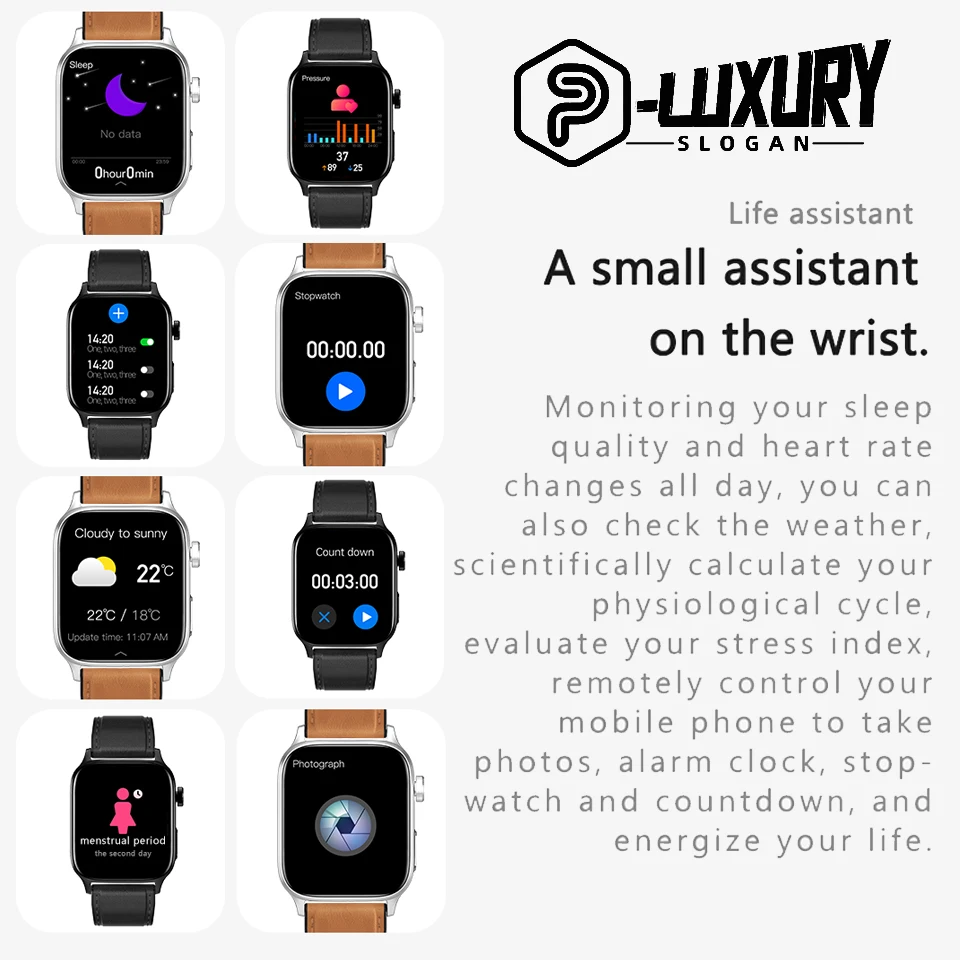 P-LUXURY Ǯ ġ ũ Ʈ ġ,  ƮϽ ġ, IP67  , ȵ̵ iOS Ʈ ġ, 2023 ǰ