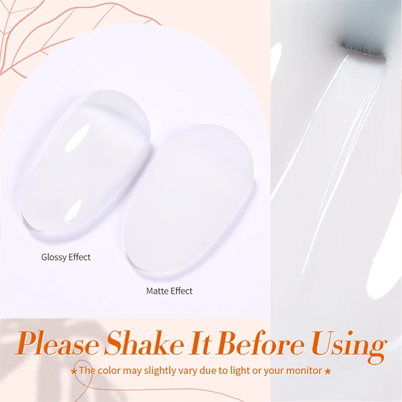 BORN PRETTY Milky White Jelly Nude Gel Nail Polish 2
