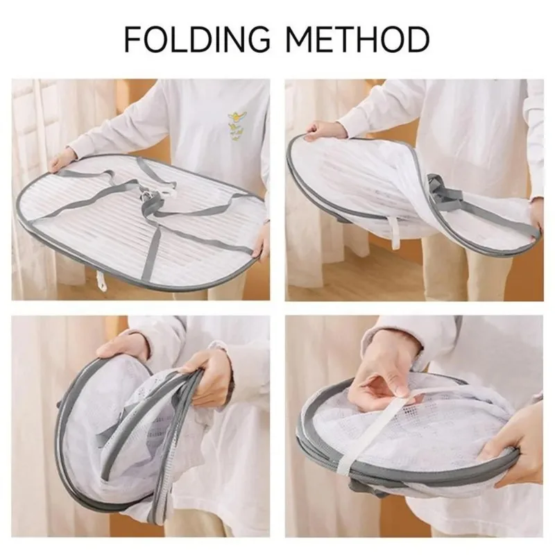 Food Drying Net Folding Layers Anti-mosquito Mesh Bag Layered Drying Baskets for Fruits Flowers Vegetables Fish Clothes Herb
