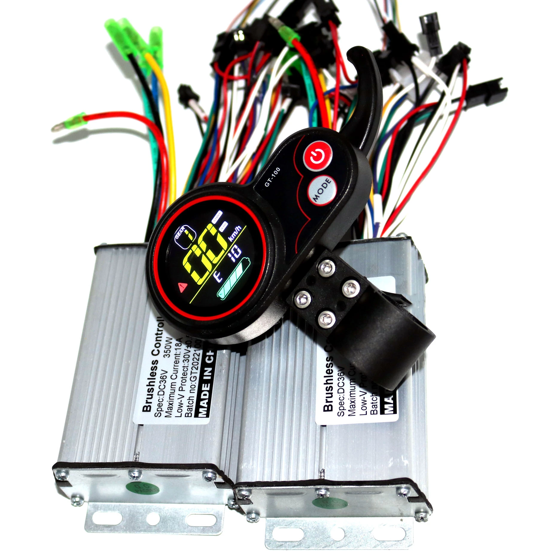 Dual Drive 36v/48v 350w Bldc Electric Scooter Controller Ebike 2 Pcs Brushless Speed Driver And