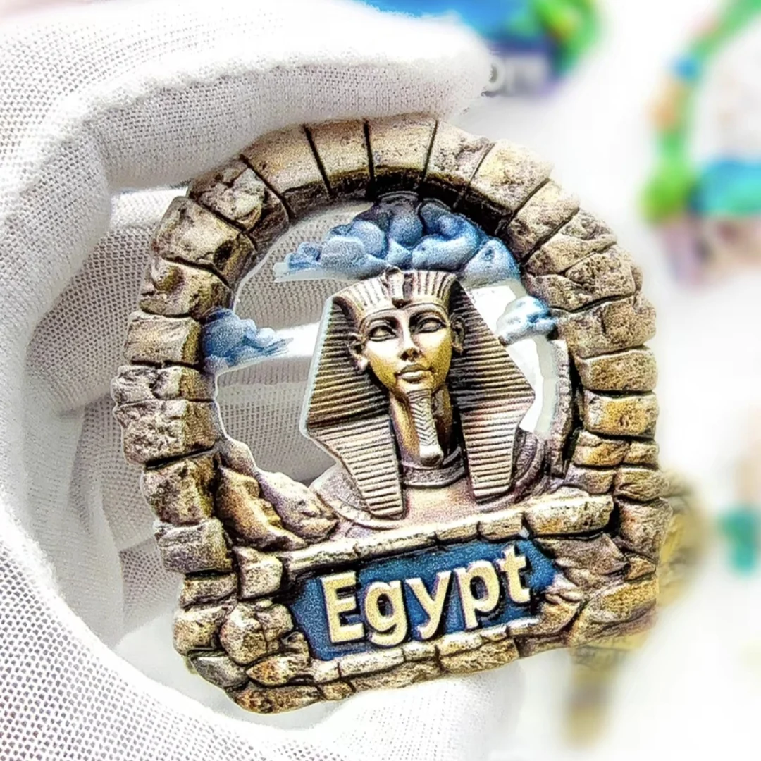 Aimant De Réfrigérateur 3D En Forme De Pharaon égyptien, Cadeau