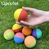12pcs/lot 5.5cm Durable Random Color Racquetball Low Speed Rubber Hollow 125-135CM Elasticity Fitness New Squash for Competition 2
