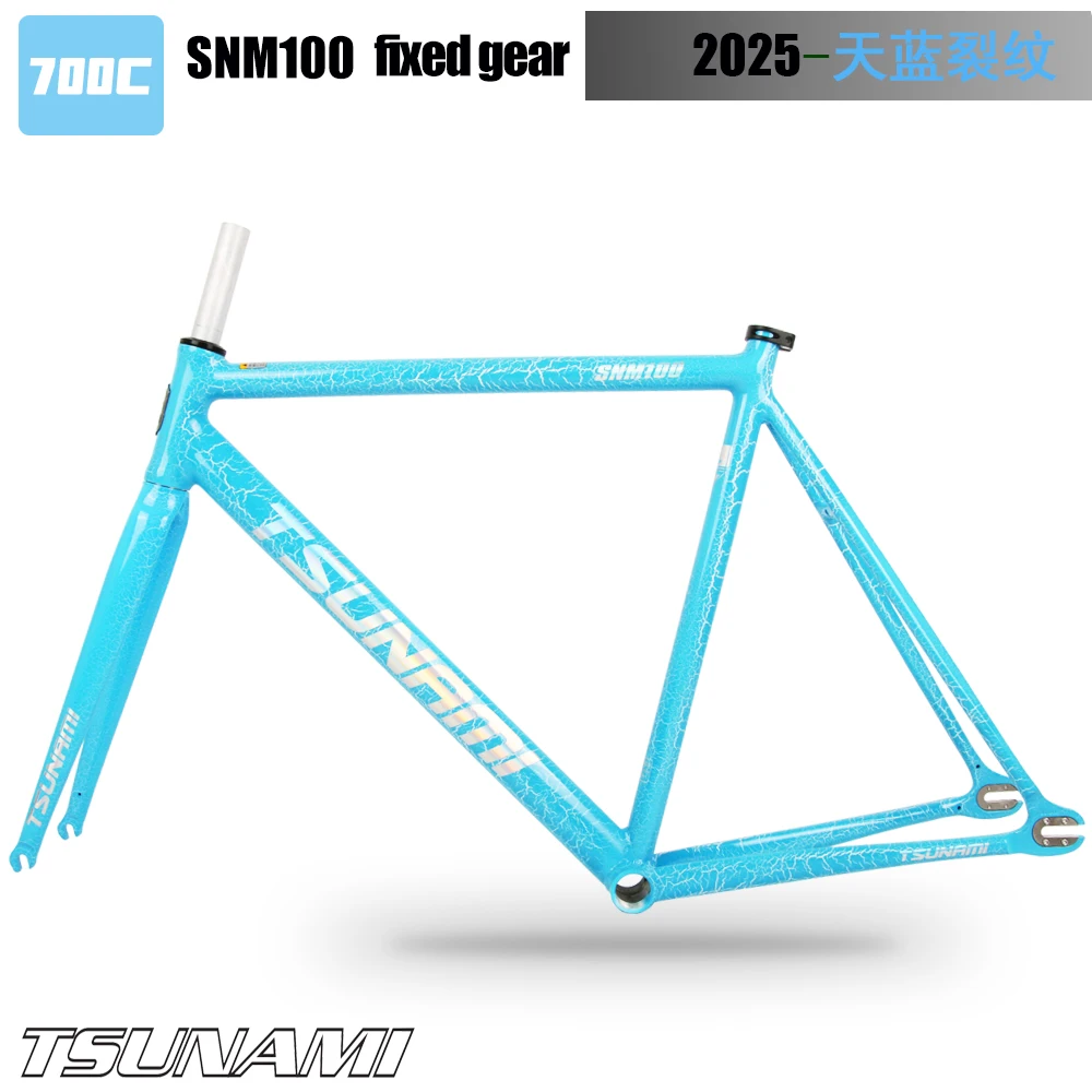 2025 NEW Tsunami Fixed Gear Bike Frame SNM100 Aluminum Alloy
