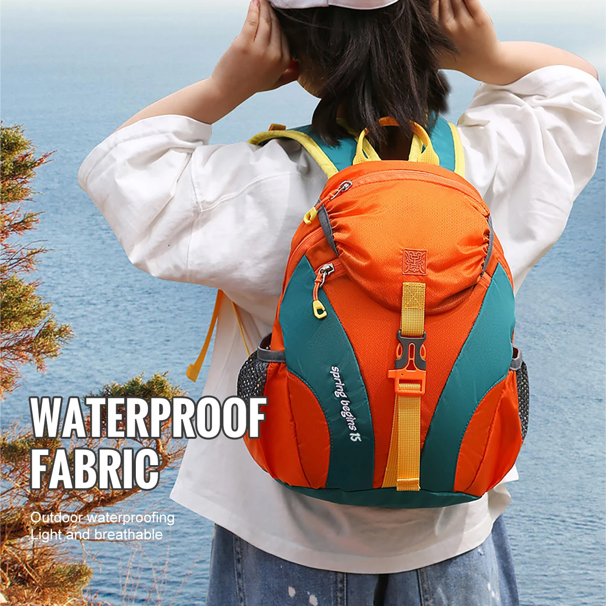 WRELS Outdoor Mountaineering Backpack Large Capacity Sports Backpack Waterproof Folding Schoolbag Ultra-light Cycling Traveling