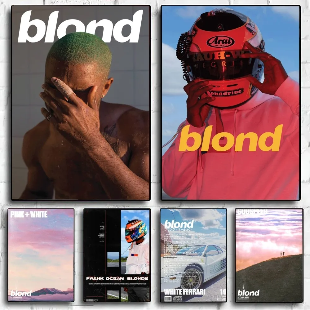 A-Frank_Ocean Poster Blond- Poster Geen Ingelijste Poster Kraft Club Bar Papier Vintage Poster Muurkunst Schilderij Slaapkamer Studie Stickers