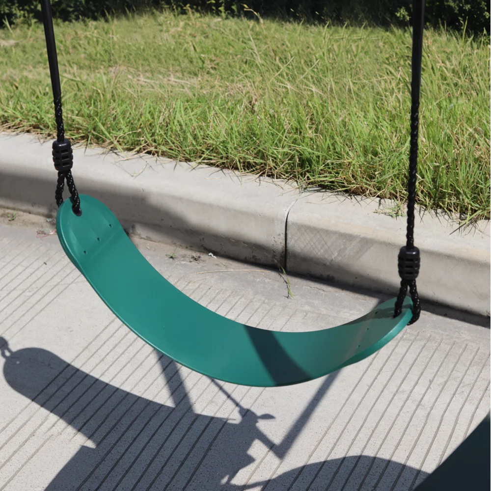 Swing Sets for Backyard, 550LBS Swingset Outdoor for Kids, Basketball Hoop, Climbing Ladder and Nets 4