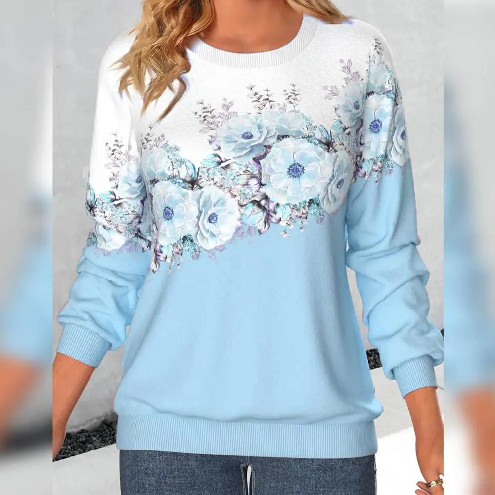 

Женский свитшот, стильный свитер с круглым вырезом, свитшот с длинным рукавом и принтом для женщин, для вечеринок, для покупок, для весны и осени