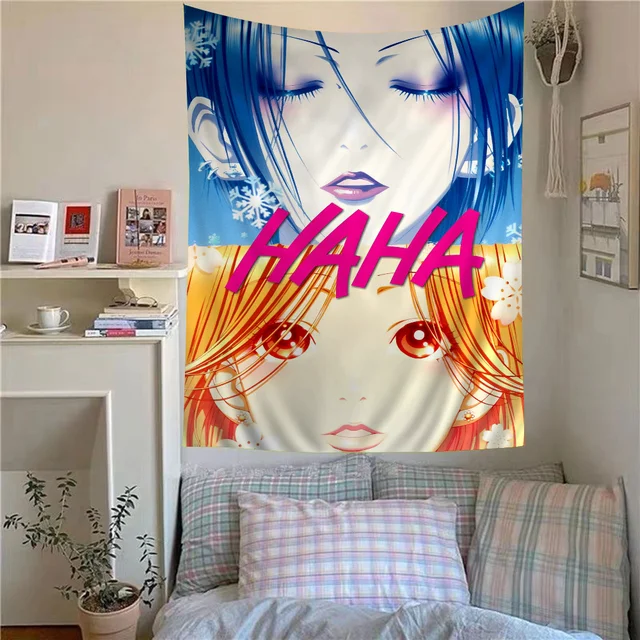 Japonais classique Anime NANA lycée DxD Hippie tenture murale tapisseries pour salon maison dortoir décor Art décor à la maison 3