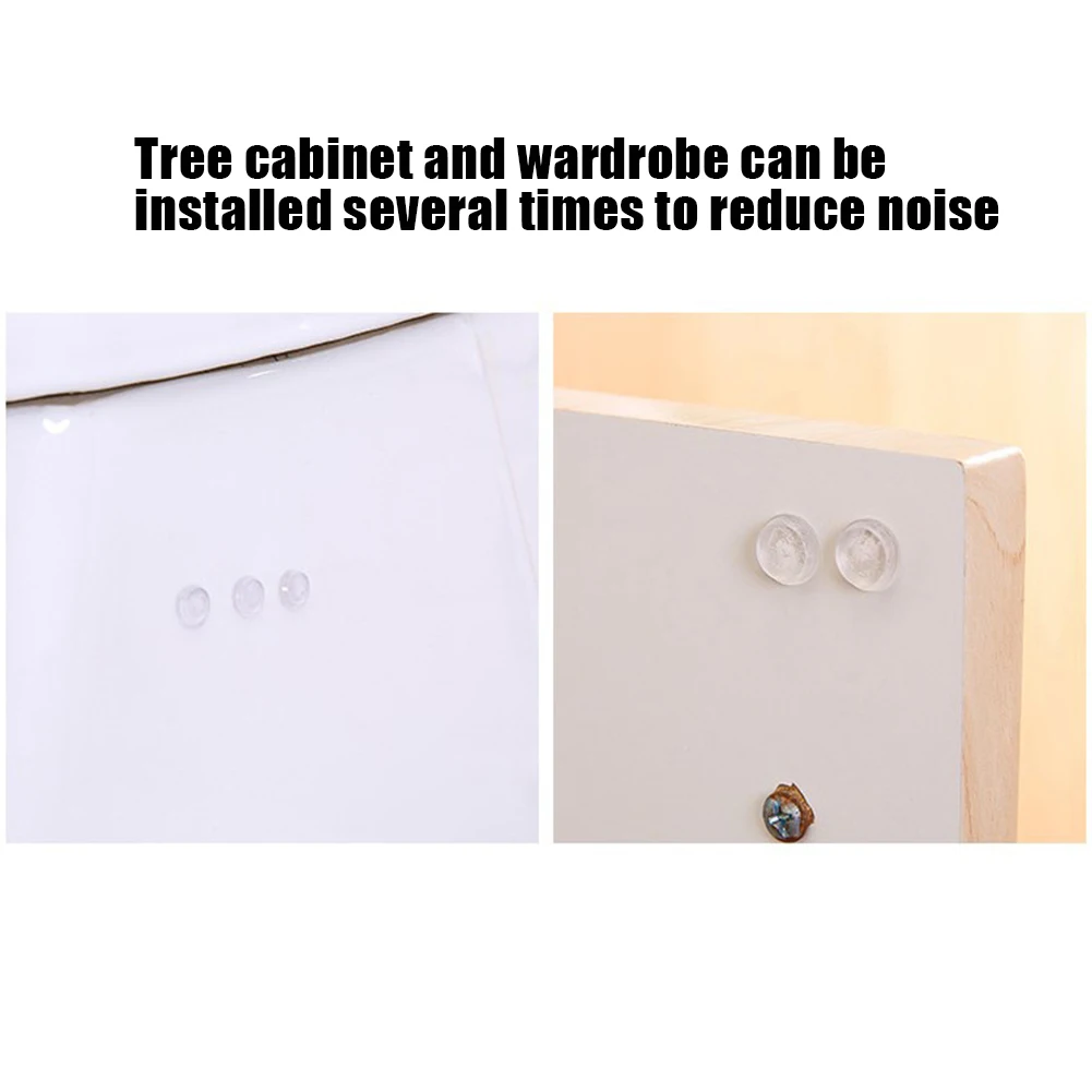100/64PCS Self Adhesive Rubber Damper Buffer Cabinet Bumpers Silicone Furniture Pads Cushion Protective Hardware Door Stopper