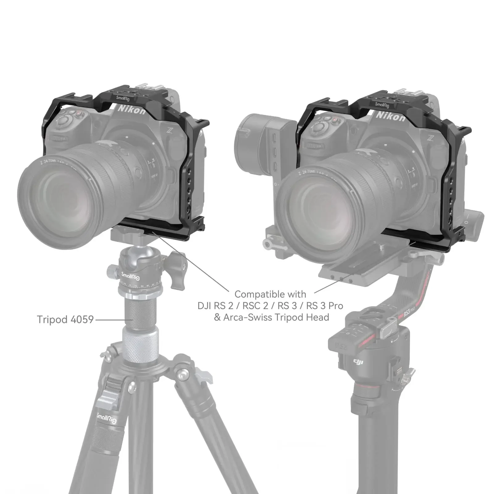 SmallRig Z8 Camera Cage 3941 3942 3982 3940 for Nikon Z8 Aluminum Alloy Full Camera Cage with Quick Release Plate