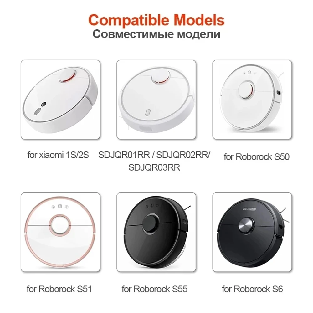 Universal Main Side Brush for Robotic Vacuum Cleaners
