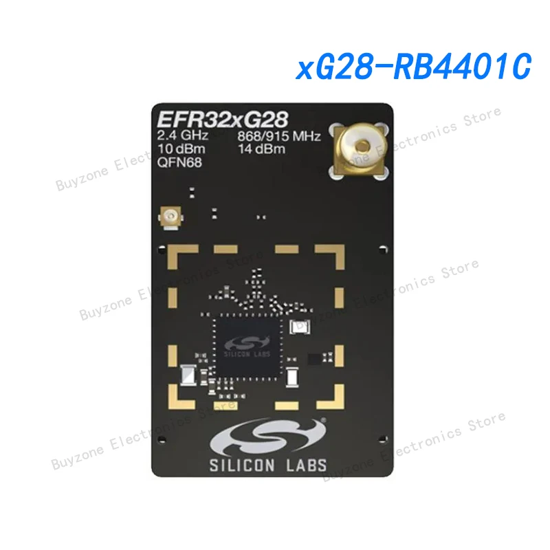 

xG28-RB4401C RF development tool 868-915 MHz+20 dBm+2.4 GHz BLE Radio Board Kit