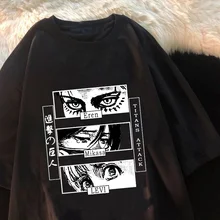 

Hot Anime Final Season Attack on Titan T Shirt Men Kawaii Summer Tops Titans Attack Ackerman Graphic Tees Harajuku Tshirt Male
