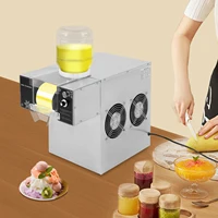 Machine à glace en flocons 120 kg/jour 750W 220V, machine à glace commerciale 8 vitesses refroidie par air, machine à glace en flocons pour salon de thé 7