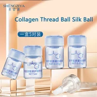 Korean facial hydrolyzed silk protein Collagen thread Ball Essence Hydrating Essence skin care
