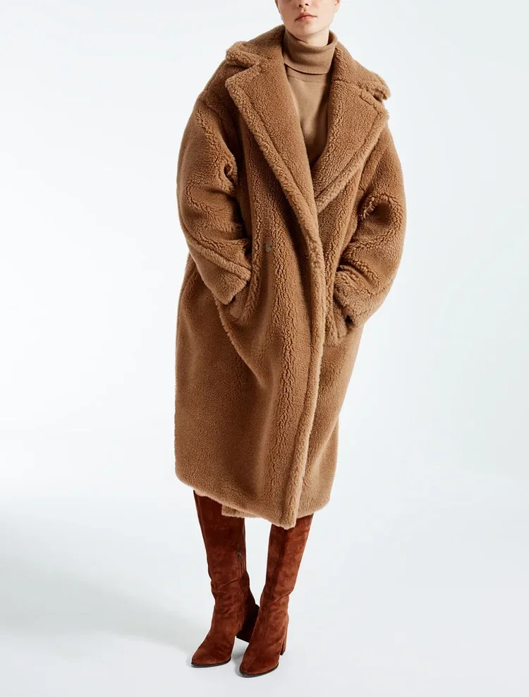 FANIECES chaquetas para mujeres manteau femme hiver Winter Long Oversized Outwear Casual Thick Warm Fluffy Faux Fur Coat Women