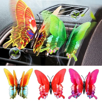 Deodorante per ambienti farfalla profumo per Auto Car-styling odore naturale condizionatore d'aria presa Clip fragranza accessori Auto