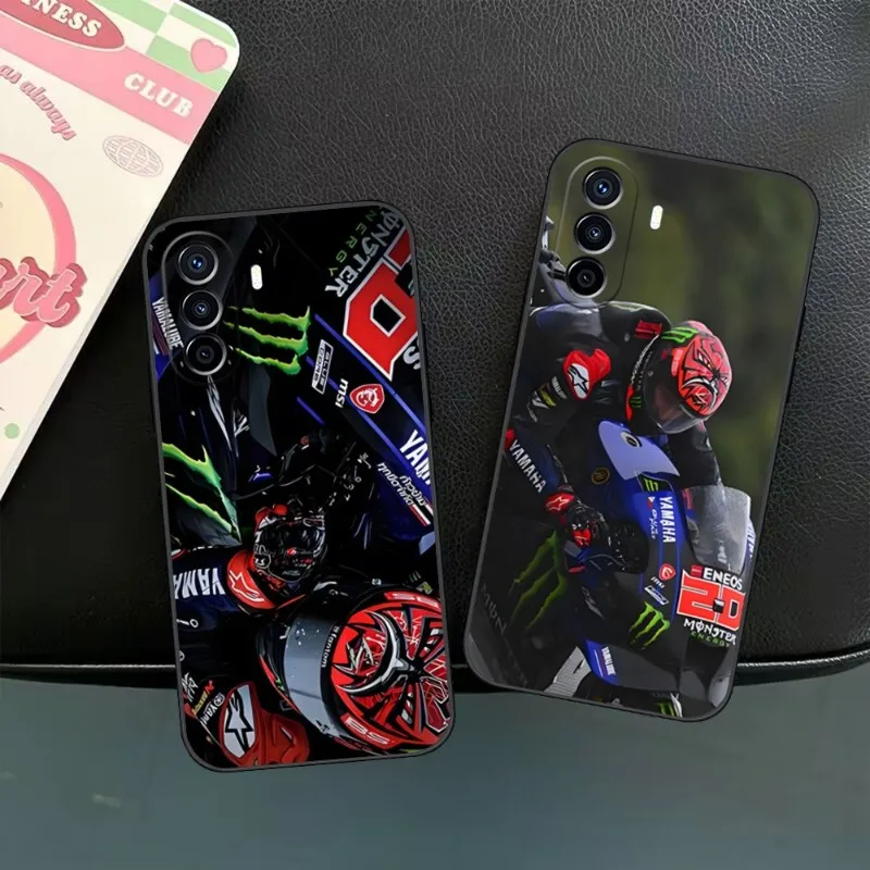 Custodia Per Telefono Fabio Quartararo Moto No.20 Per Huawei P30 Lite P50 P40 P10 P20 Mate 40 Pro Plus Smart Z 6 7 9 Cover Posteriore Di Lusso