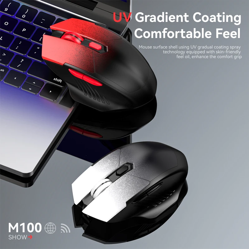 Warvank M100 Silent Wireless Mouse Plug and Play Ergonomic Bluetooth Office Mouse Gaming Laptop Desktop Universal wireless mouse gaming mouse wireless gaming mouse ergonomic mouse wireless optical mouse