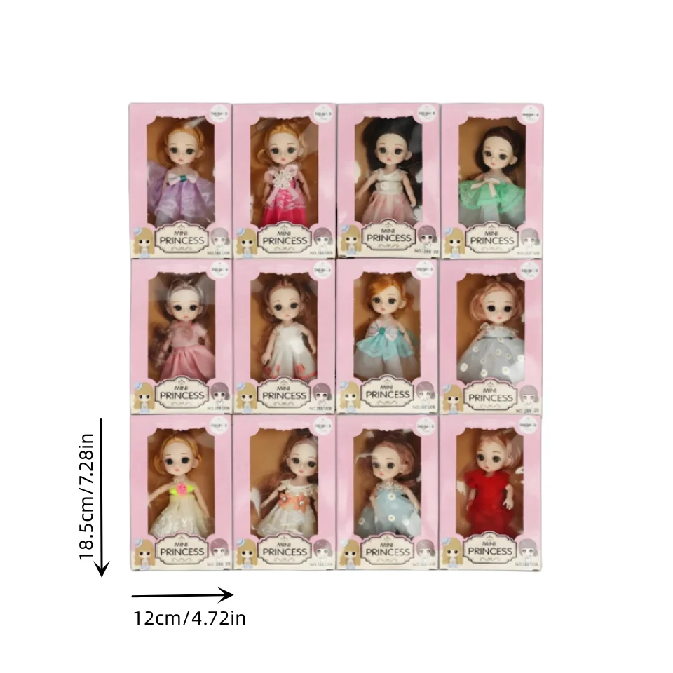 1pc/4pcs Princess Vinyl Doll Collection Figure with Stand Collectible Doll Cute Doll Set, PVC Fashion Figure Toy for Girls Gift