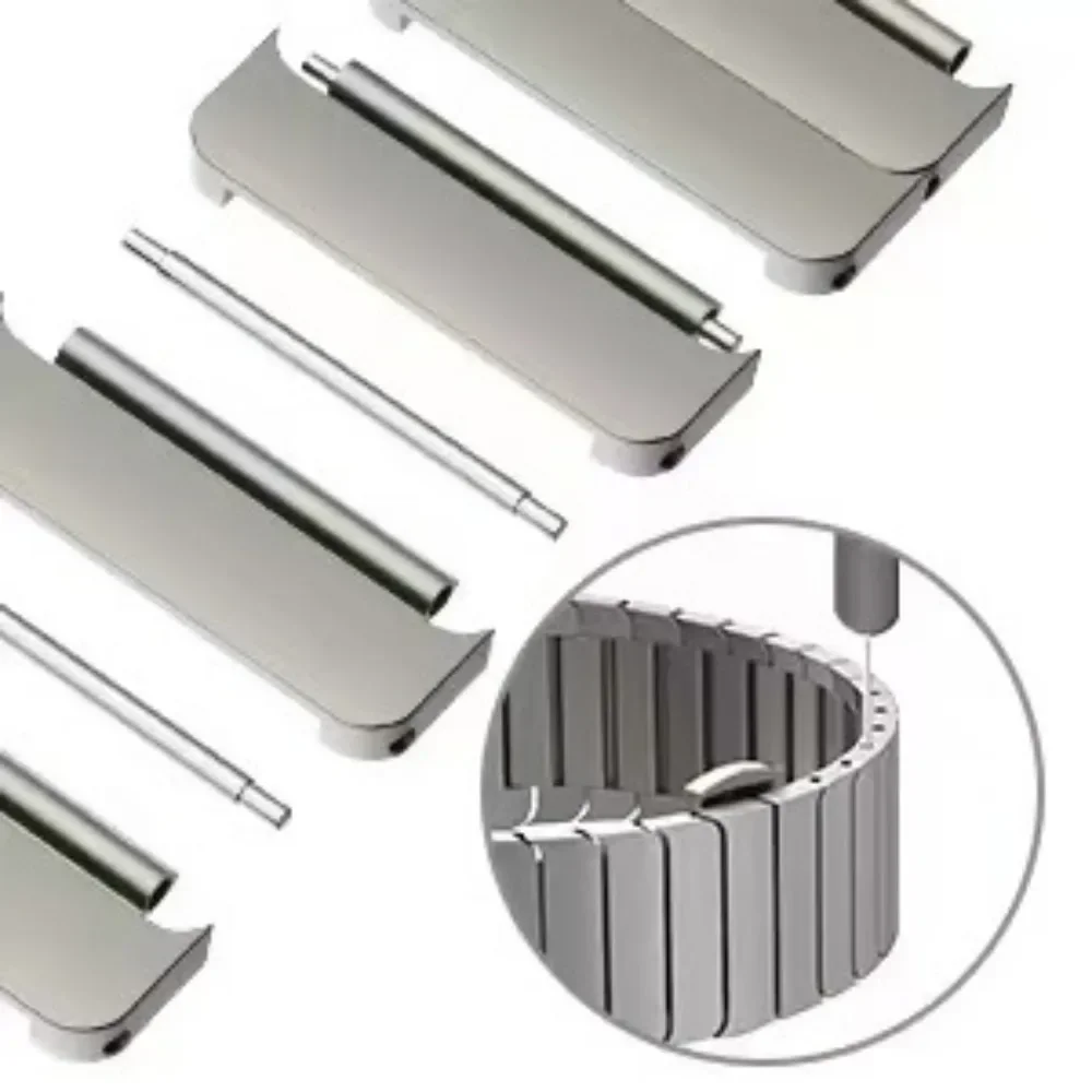 Premium Stainless Steel Metal Watch Strap - Adjustable Band