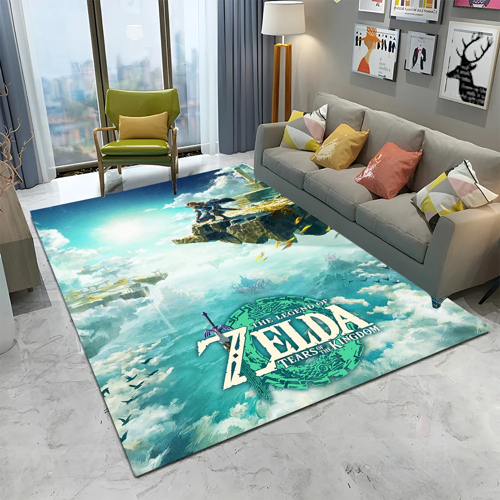 

HD Z-Zelda2 Link 3D Game Gamer Carpet Rug for Home Living Room Bedroom Sofa Doormat Decor,kids Play Area Rug Non-slip Floor Mat