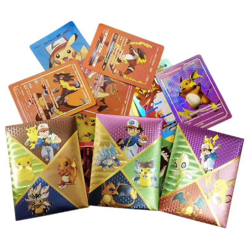 pokemon card colors Amazon.com: Pokemon 100+ Rainbow Rare Cards Binder Collection Includes 5  foils in Any Combination and at Least 1 of The Following Cards, EX and GX,  FA, Secret Rare, Tag Team, Unified Minds : main image 1