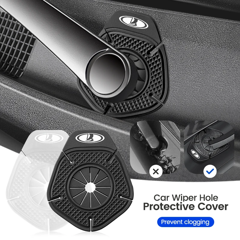 2Pc Car Windshield Wiper Bottom Hole Protective Leaf Dustproof Cover